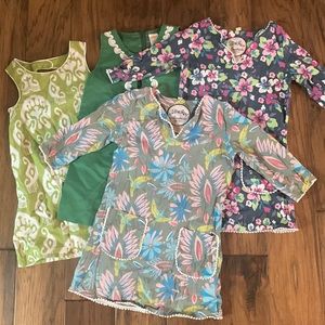 Four Dresses Spring Summer Girls age 4-5